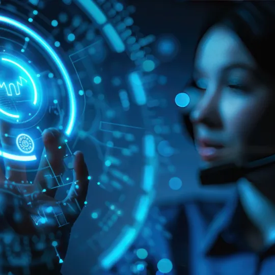 ai plus human call center agent