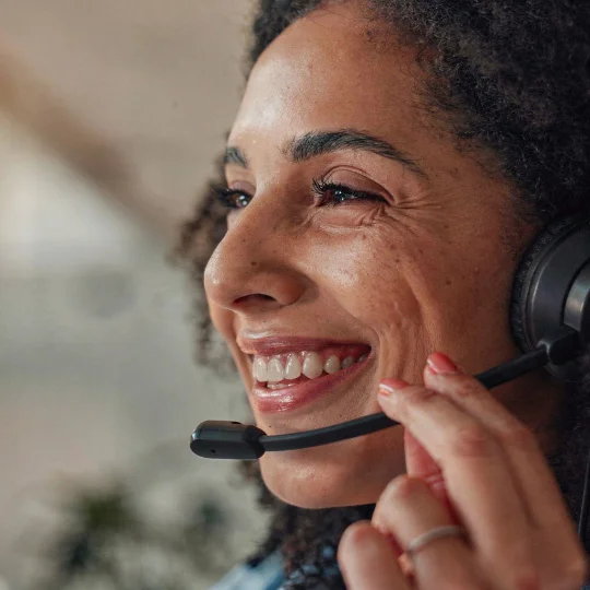 female call center agent