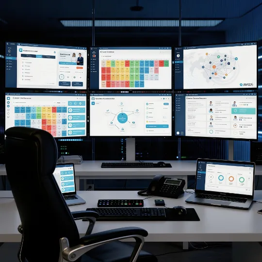 Healthcare communication workflow system supporting patient access, call routing, and coordinated care services.