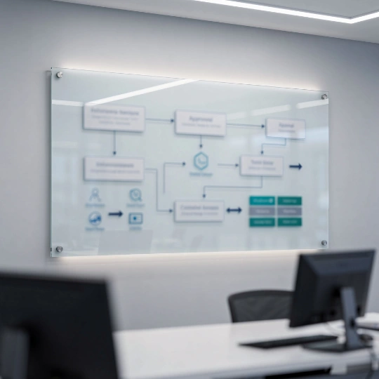 Structured healthcare communication workflows supporting secure information management.