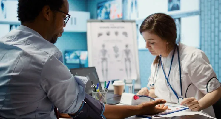 Doctor with a patient